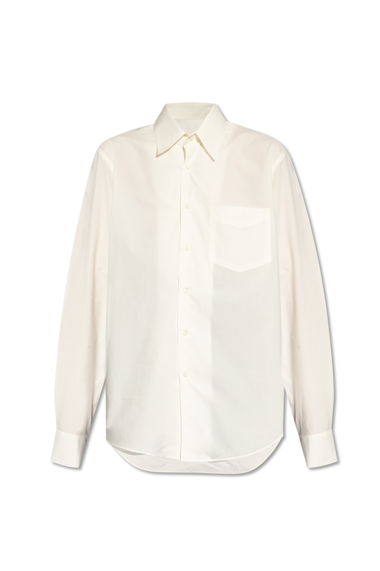 MM6 Maison Margiela Long Sleeve Shirt in Off White | WE ARE
